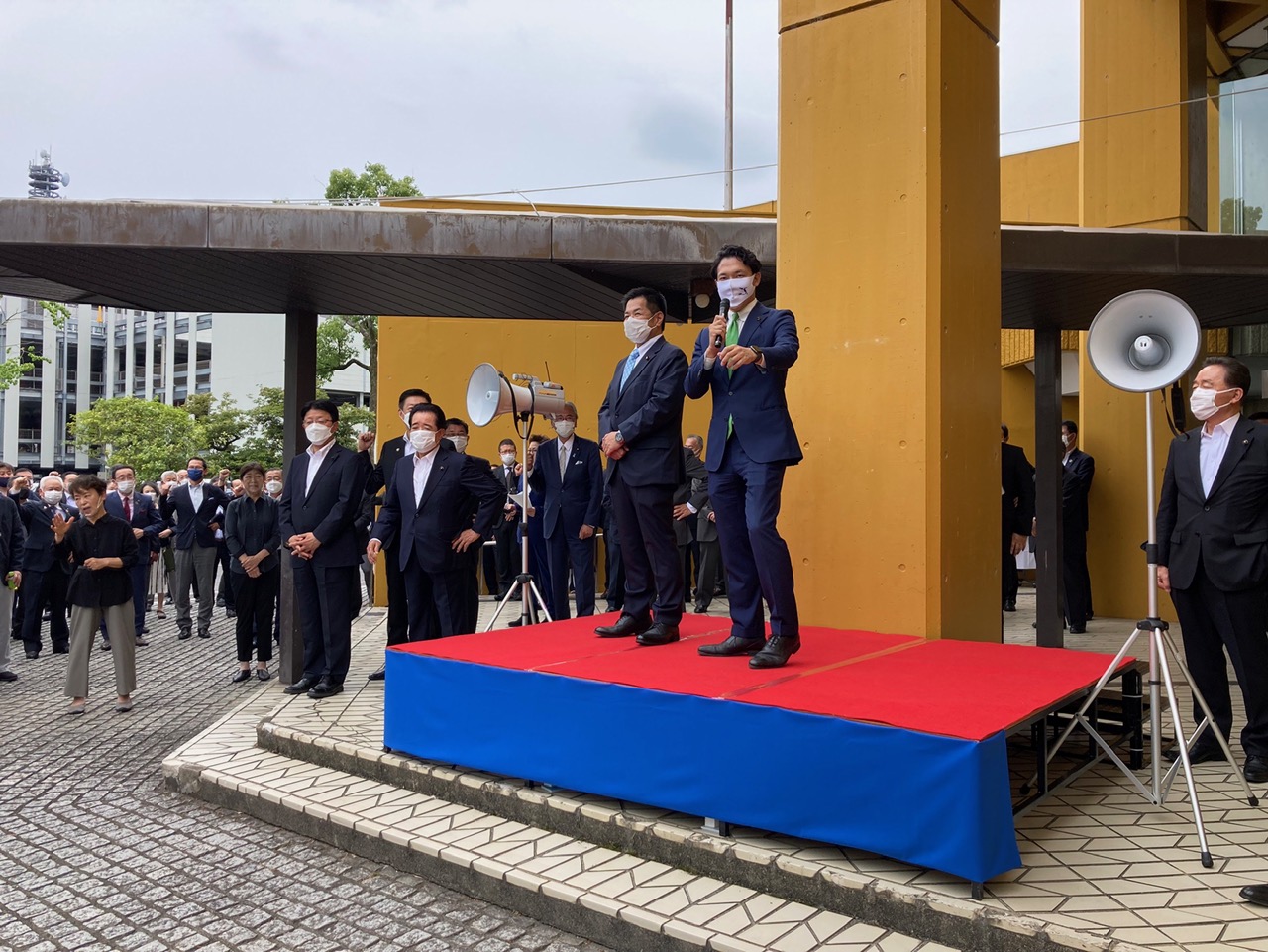 渡辺たけゆき後援会事務所開所式 サンプルサイト 岐阜県議会議員 ねこた孝